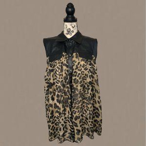 Ashley Stewart Leopard Print Blouse